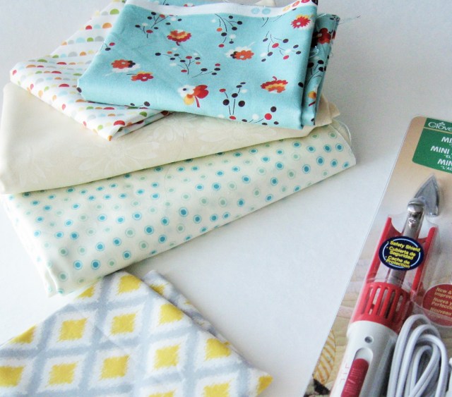 stack of quilting cotton fabric